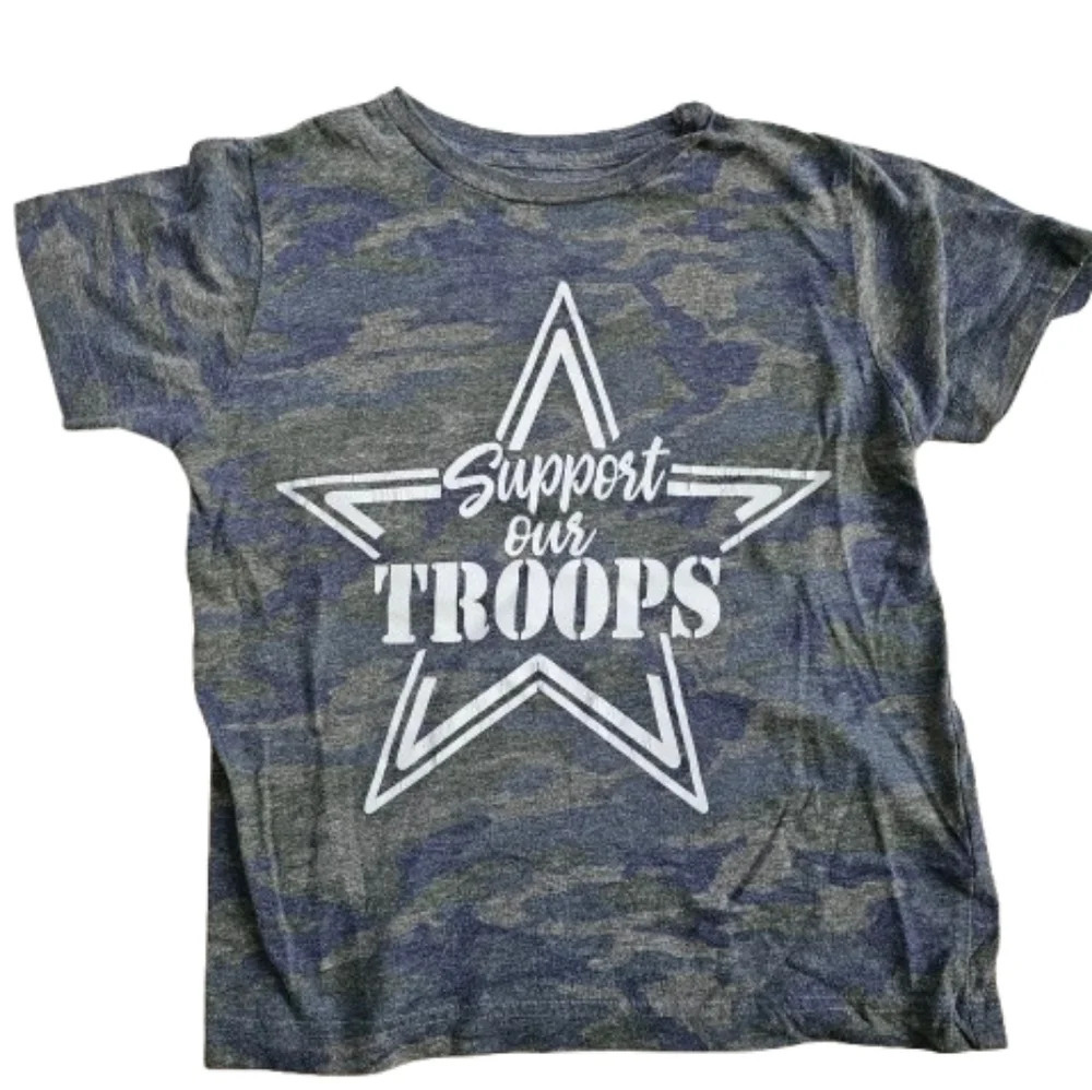 Camo Support Our Troops T-Shirt